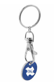 Keychain coin Blue